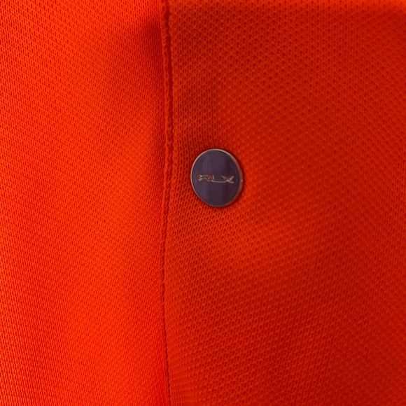 Ralph Lauren RLX XL  CORAL COLOR  Wicking Polo Shirt Snap Buttons NWT - Picture 5 of 14